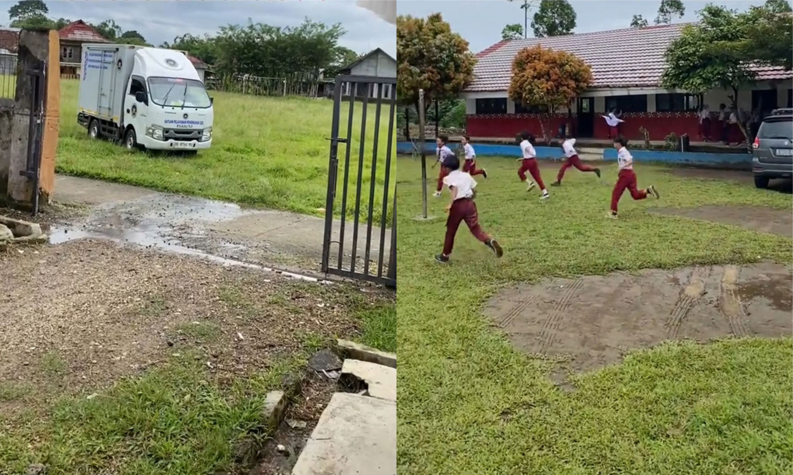 Momen Siswa Batu Brak Lampung saat Perdana Menerima MBG: Another Level of Love <b>(Istimewa)</b>