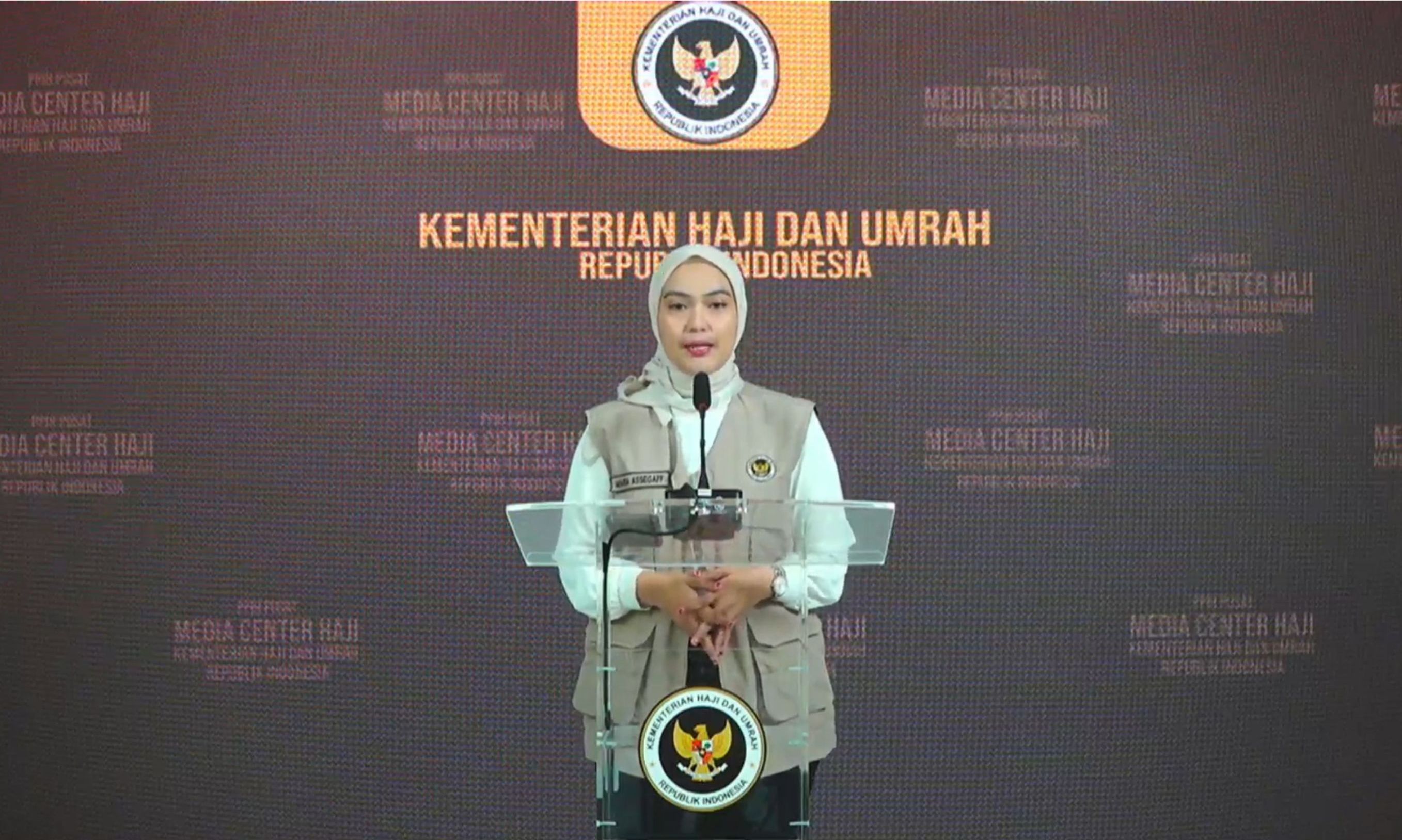 Juru Bicara Kementerian Haji dan Umrah, Maria Assegaf, <b>(Istimewa)</b>