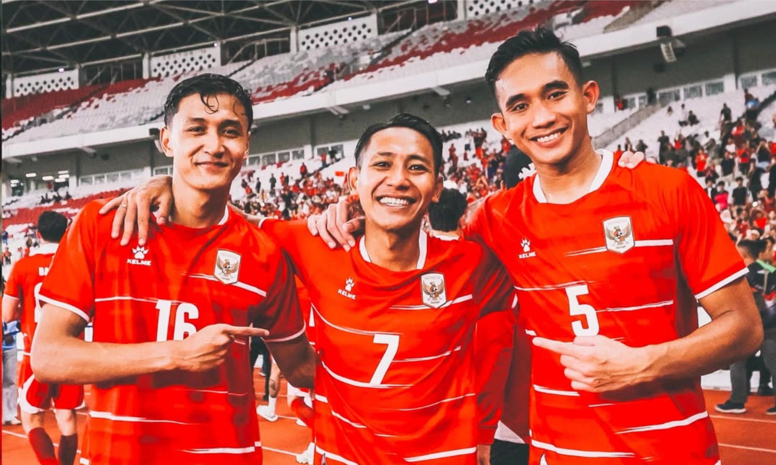 Dony Tri Pamungkas (Kiri), Beckham Putra (Tengah) dan Rizky Ridho (Kanan) <b>(IG: Beckham Putra)</b>