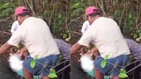 Seorang perempuan ditemukan di semak-semak hutan usai diduga menjadi korban KDRT oleh suaminya.