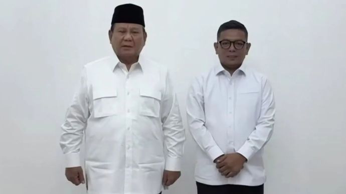 Prabowo Serukan Warga Dukung Andra Soni-Dimyati di Pilkada Banten 2024