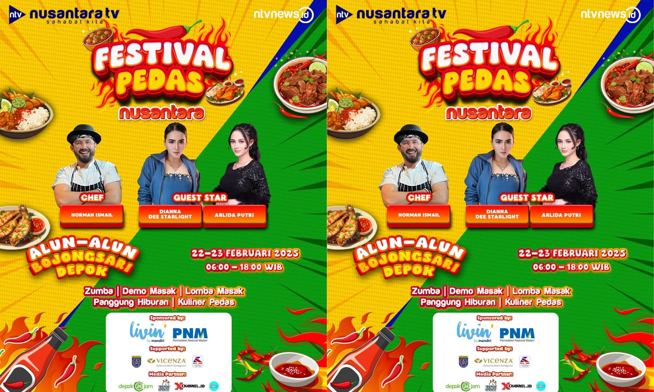 Rayakan Kuliner Khas Indonesia, NTV Gelar Festival Pedas Nusantara di Depok <b>(NTV)</b>