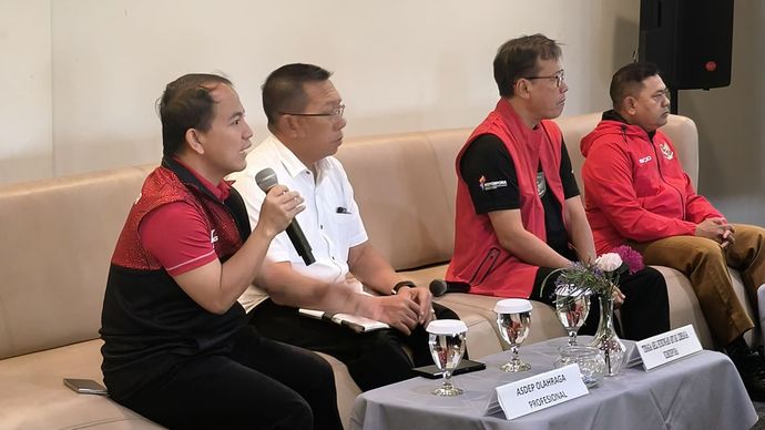 Kementerian Pemuda dan Olahraga (Kemenpora) bersama PT Liga Indonesia Baru (I.League) menggelar tahap kedua program edukasi suporter sepak bola di Hotel Front One, Bandung, Jawa Barat, Rabu, 13 Agustus 2025.
