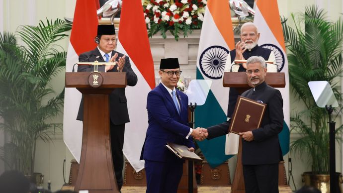 Prabowo dan Modi Saksikan Pertukaran 5 MoU Kerjasama Indonesia-India, Kesehatan hingga Digital <b>(Istimewa)</b>