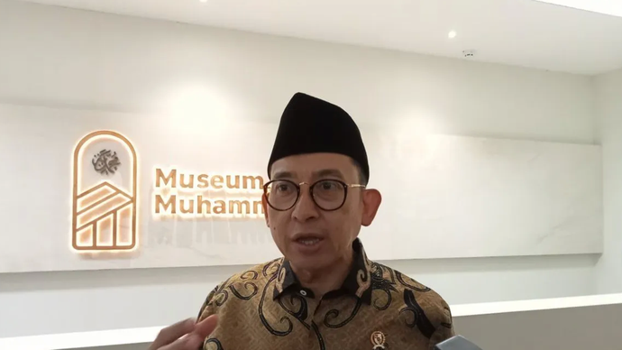 Menteri Kebudayaan Fadli Zon di Museum Muhammadiyah UAD Yogyakarta. Senin (3/1/2025)