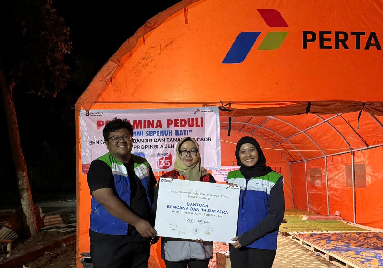 Patra Jasa Group menyalurkan bantuan kemanusiaan kepada para penyintas banjir bandang di wilayah Aceh dan Sumatera <b>(Patra Jasa Group)</b>