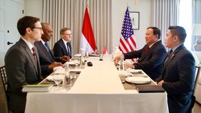 Menutup lawatan di Amerika Serikat, Presiden RI Prabowo Subianto menerima kunjungan dari Menteri Pertahanan Llyod James Austin, Rabu (13/11) siang waktu setempat.