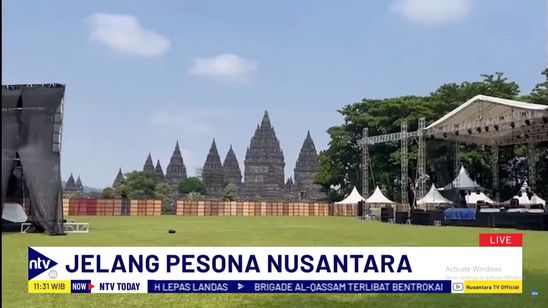 Jangan Sampai Kelewatan, Intip Persiapan Gelaran Pesona Nusantara TV di Candi Prambanan