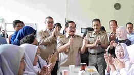 Pramono Resmikan Kantin Sehat Gantikan Sarapan Gratis