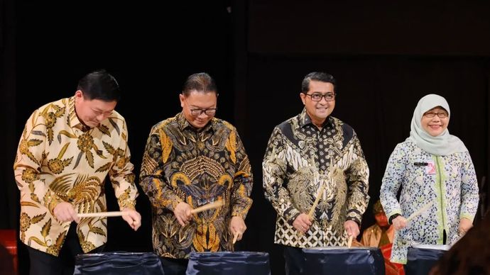 Menteri Ekraf Teuku Riefky Harsya buka Jakarta Fashion Food Festival (JF3) 2025, dukung industri kreatif sebagai kekuatan ekonomi nasional, Jakarta, Senin 28 Juli 2025.