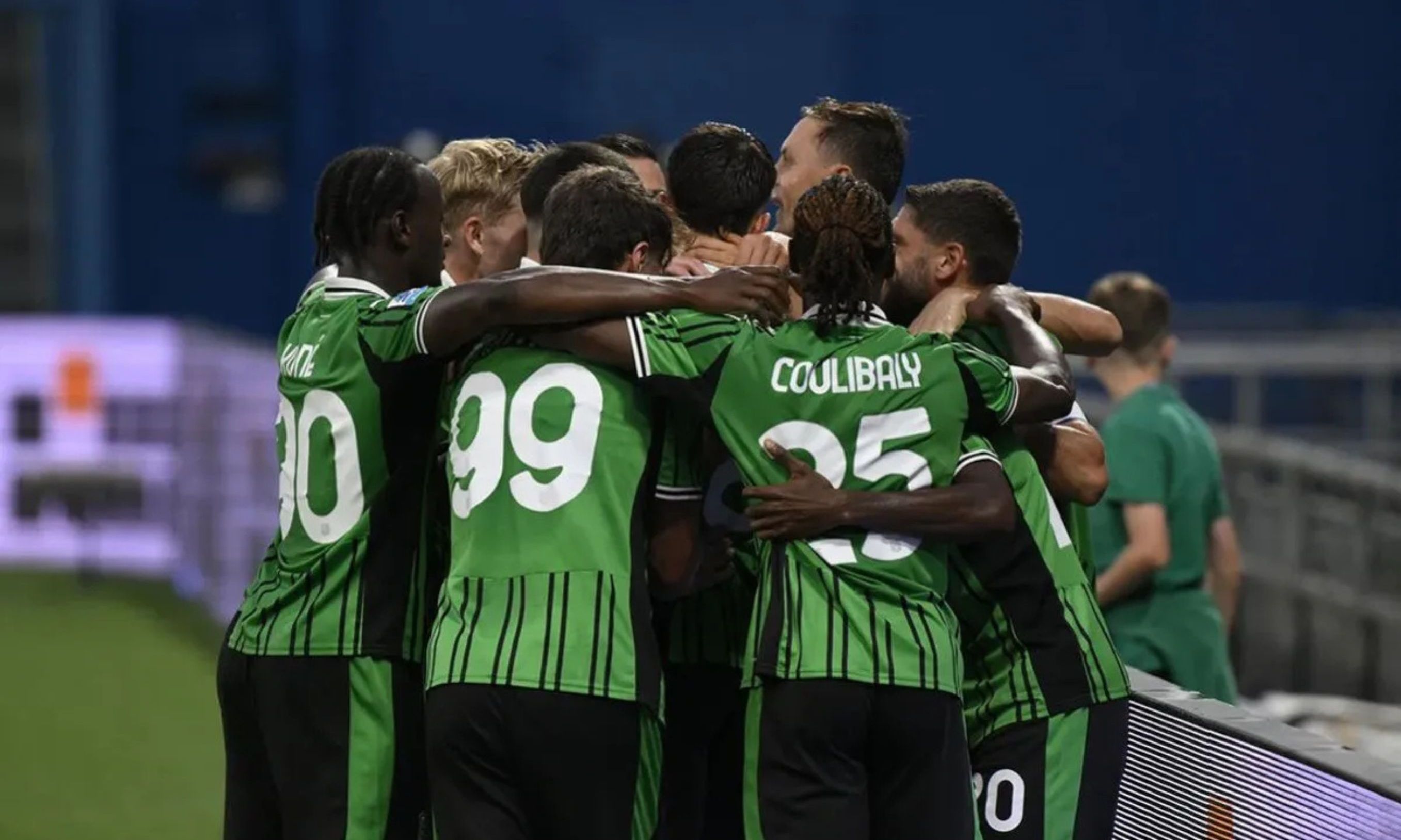 Pemain Sassuolo Merayakan Gol <b>(Sassuolo)</b>