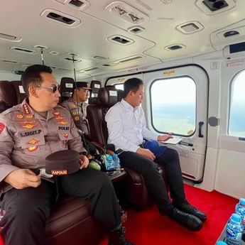 Kapolri Terbang Langsung Pantau Titik Api Karhutla di Riau
