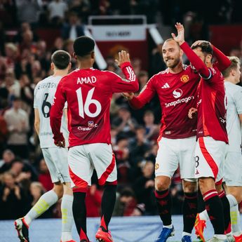 Hasil Piala Liga Inggris: Manchester United Pesta Gol ke Gawang Barnsley FC