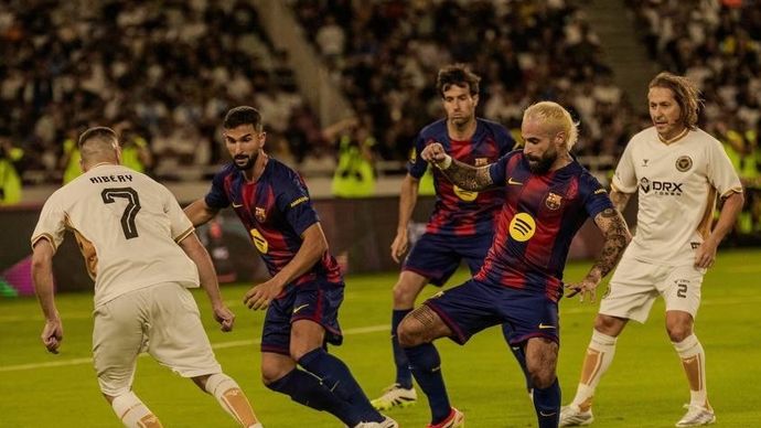 Barca Legends kalahkan DRX Legends dengan tiga gol