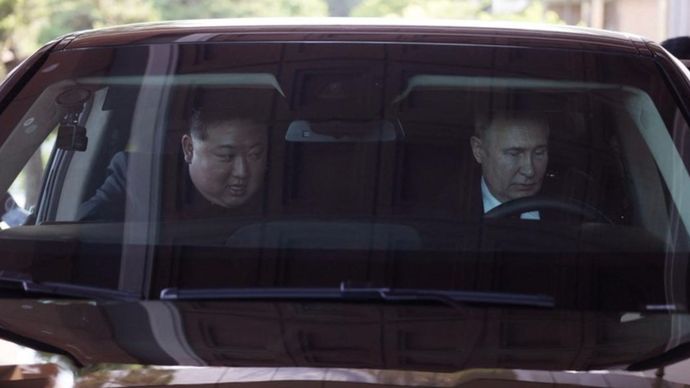 Putin dan Kim Jom Un