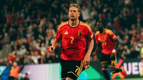 Belgia tampil dominan dan meraih kemenangan telak 3-0 atas Turki pada pertandingan Grup A1 UEFA Nations League di Stadion Maurice Dufrasne, Liege, Jumat waktu setempat.