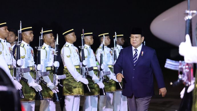 Momen Prabowo Tiba di KL untuk Hadiri Undangan Resmi Yang Di-pertuan Agong Raja Malaysia <b>(Istimewa)</b>