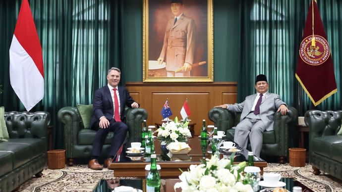 Prabowo Tanda Tangani Perjanjian Kerja Sama Pertahanan RI-Australia di Akmil Magelang <b>(Istimewa)</b>