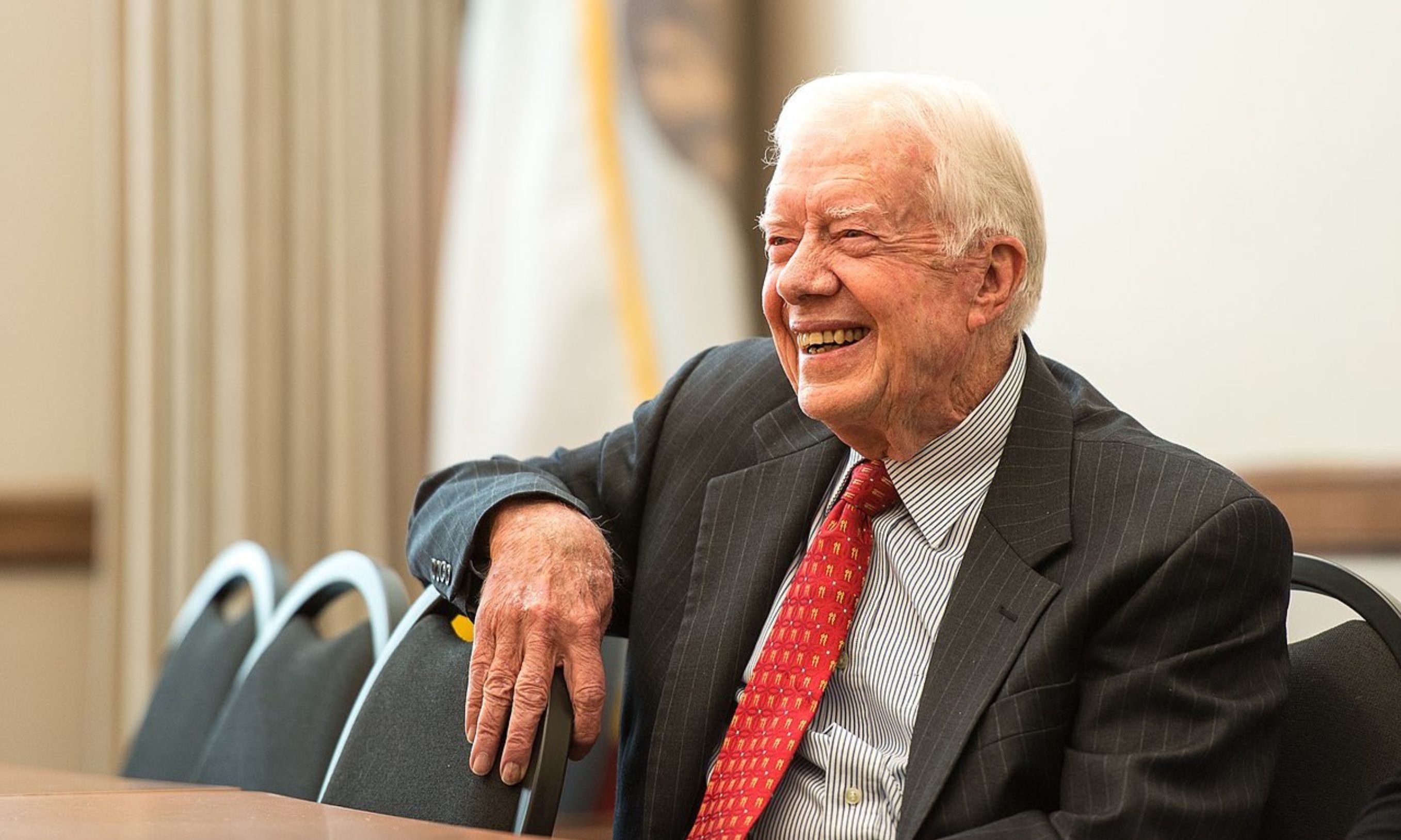 Jimmy Carter Mantan Presiden AS Rayakan Ulang Tahun 1 Abad <b>(Twiitter: PopBase)</b>