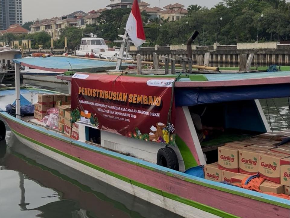 Stok Bahan Pangan dikirim ke Kepulauan Seribu Persiapan Natal Tahun Baru  <b>(NTVNews.id/Adiansyah)</b>