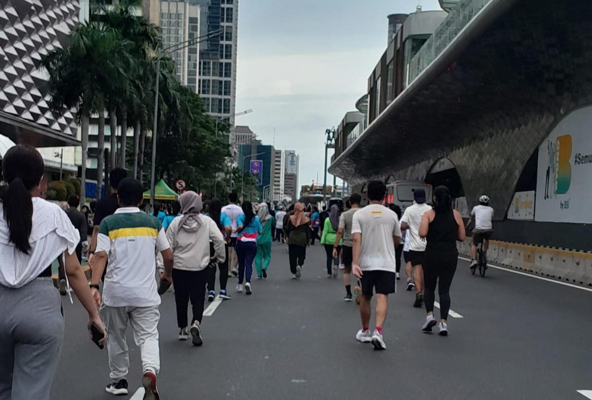 Car Free Day di Sudirman&ndash;Thamrin <b>(NTVNews.id/ Adiansyah)</b>