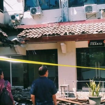Begini Kondisi Gedung DPRD NTB yang Rusak Parah Dibakar Massa Aksi