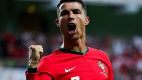 Cristiano Ronaldo cetak dua gol saat Timnas Portugal menggilas Irlandia 3-0.