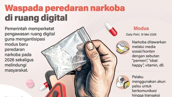 Infografik: Waspada! Modus Peredaran Narkoba Kini Marak di Ruang Digital