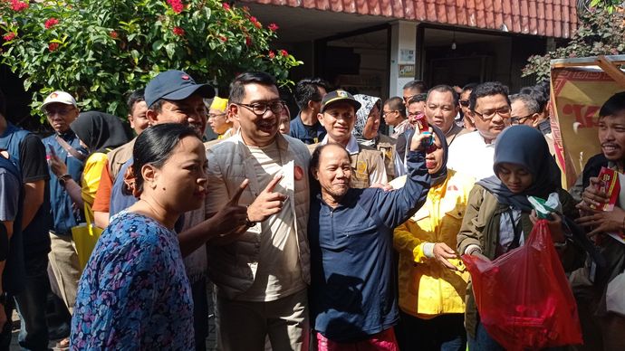 Sambangi Warga Pancoran, Ridwan Kamil: Jangan Lupa Pilih Nomor 1