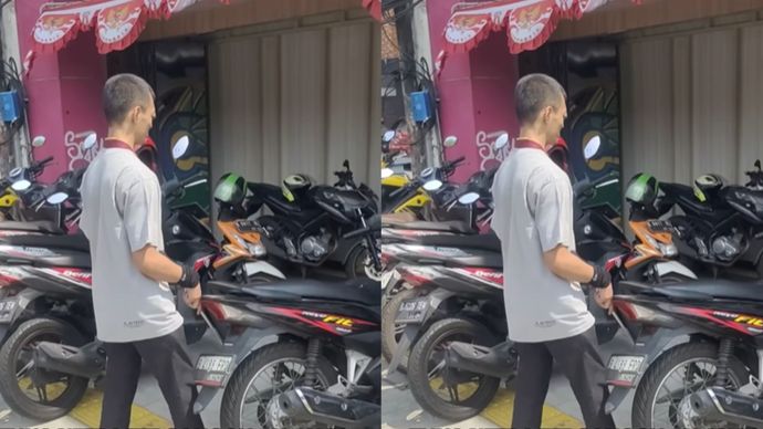 Viral Tunanetra Kesulitan Berjalan Usai Trotoar Digunakan Parkir dan Warung