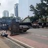 Jalan Medan Merdeka Selatan Ditutup Imbas Demo Buruh