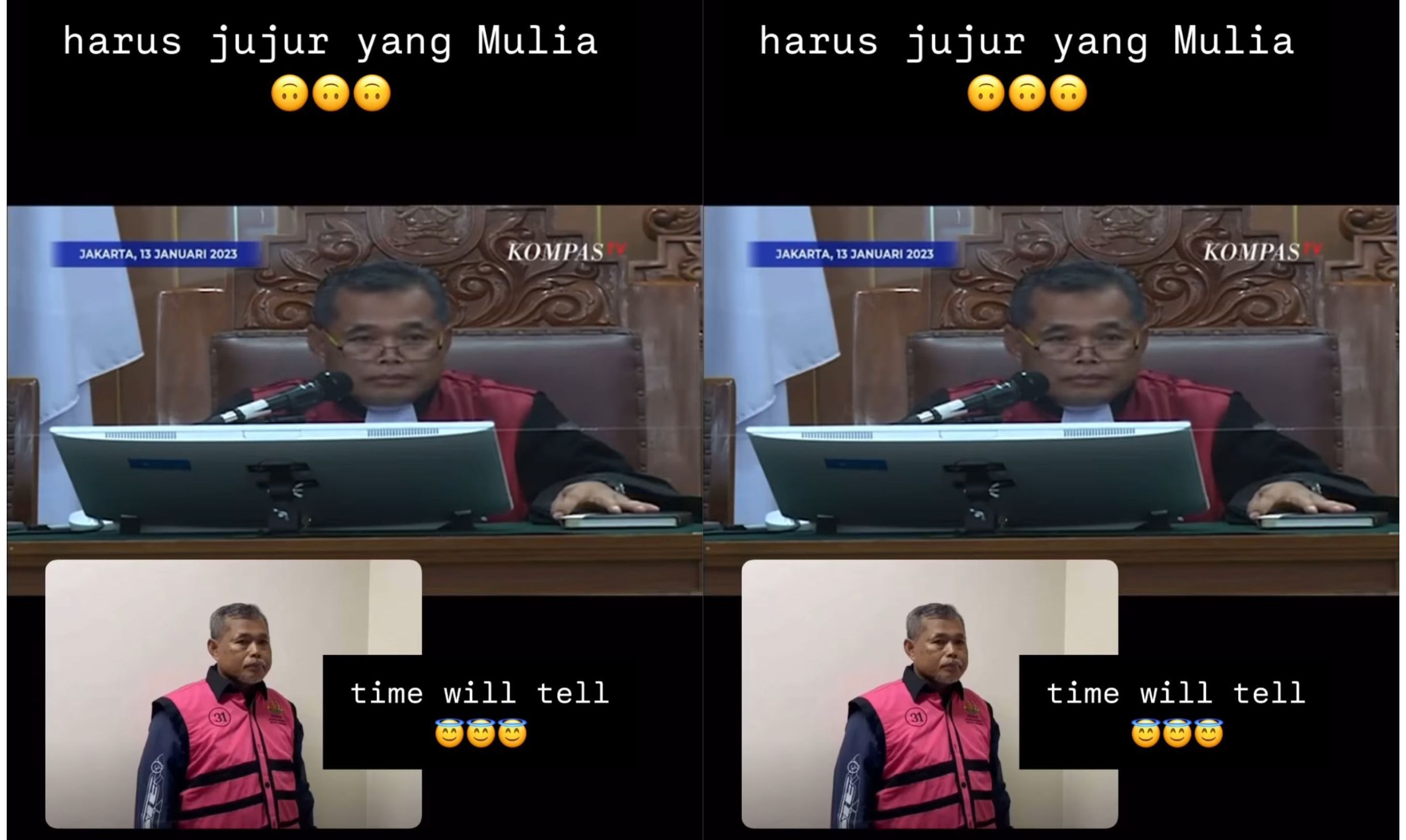 Postingan Seali soal hakim Djuyamto <b>(Instagram @sealisyah)</b>