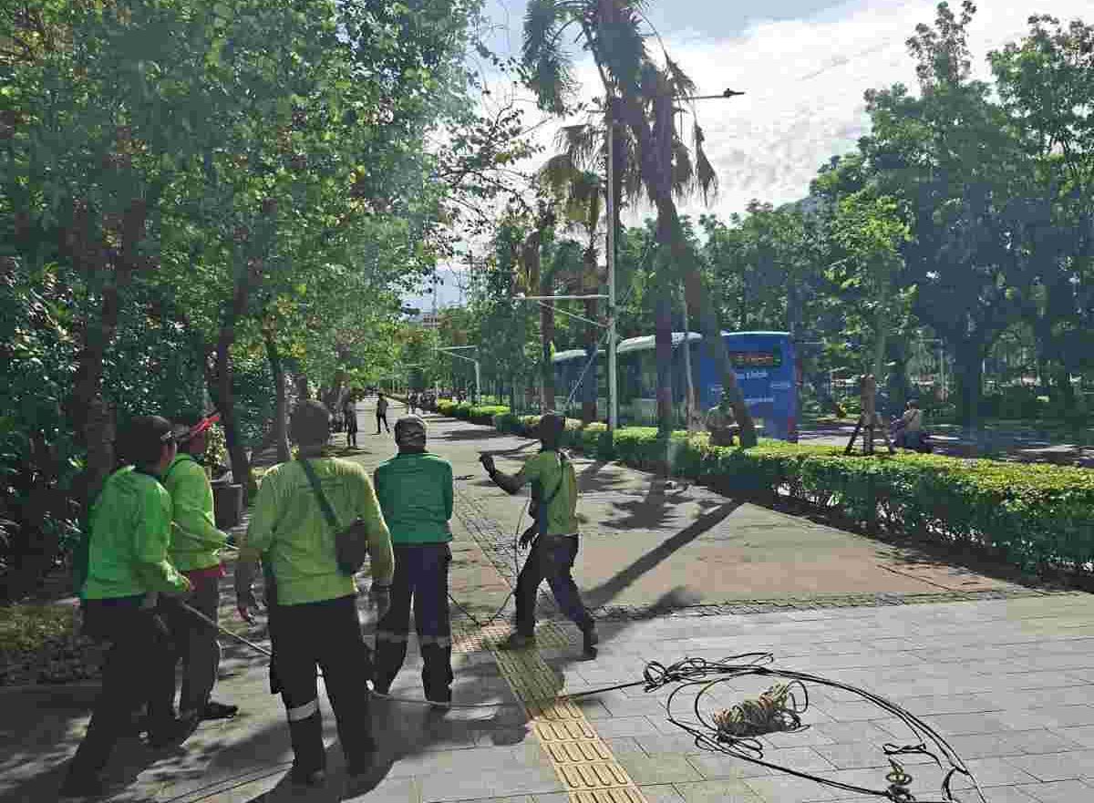 Pemprov DKI Lakukan Penopingan Serentak di Lima Wilayah Kota <b>(Humas Pemprov DKI)</b>