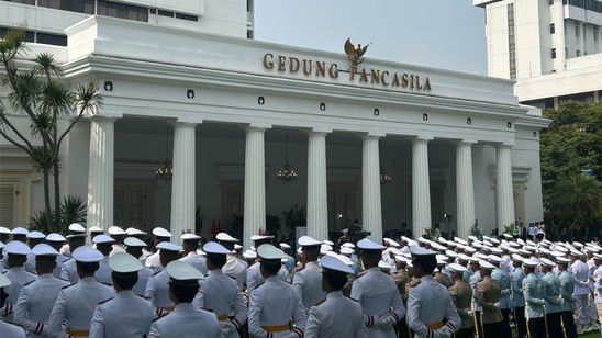 Pimpin Upacara Hari Lahir Pancasila, Prabowo: Pancasila Bukan Ruang Kosong