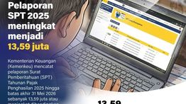 Infografik: Pelaporan SPT 2025 Tembus 13,59 Juta