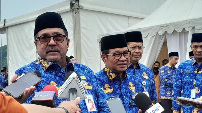 Rano Karno dan Pramono Anung