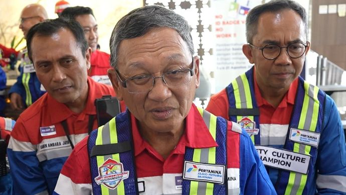 Menteri ESDM Arifin Tasrif mengunjungi proyek Refinery Development Master Plan (RDMP) Balikpapan