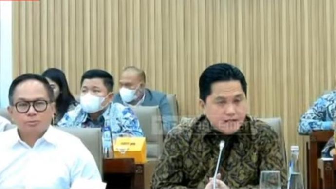 Menteri BUMN Erick Thohir raker bersama komisi VI DPR RI