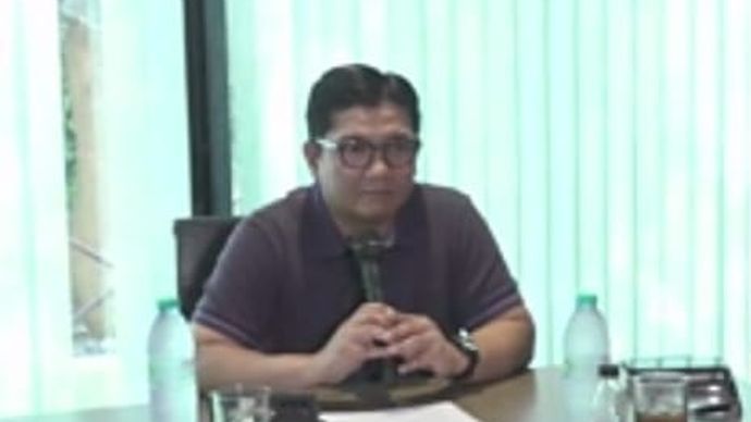 Munadi Herlambang di preskon BNI soal Aek Nabara