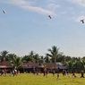 Keseruan Warga Menyambut Helibox, Bantuan Udara Hadirkan Suka Cita di Simpang Jernih