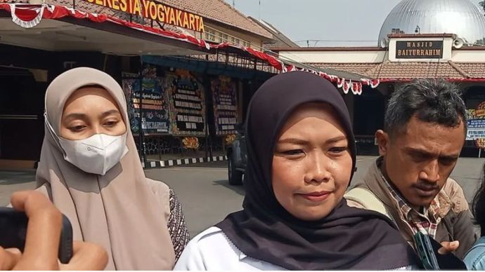 Kanit Perlindungan Perempuan dan Anak (PPA) Satreskrim Polresta Yogyakarta Iptu Apri Sawitri memberikan keterangan pengembangan kasus kekerasan anak Daycare