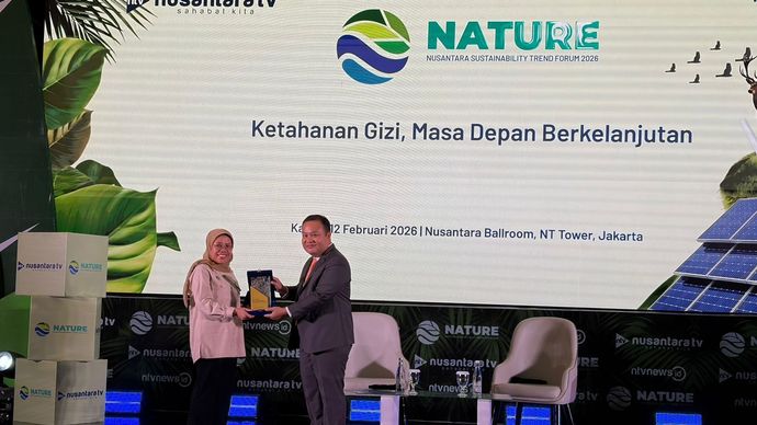Dewan Pakar BGN, Prof. Ikeu Tanziha, MS dalam forum Nusantara Sustainability Trend Forum (NATURE) 2026.