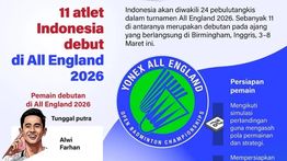 Infografik: 11 Atlet Indonesia Jalani Debut di All England 2026