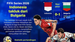 Infografik: Indonesia Tumbang Tipis dari Bulgaria di Final FIFA Series 2026