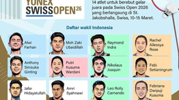 Infografik: Tim Bulu Tangkis Indonesia Siap Berburu Gelar di Swiss Open 2026