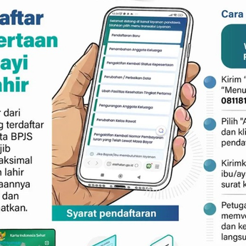 Infografik: Ini Cara Daftar BPJS untuk Bayi Baru Lahir, Bisa Lewat WhatsApp