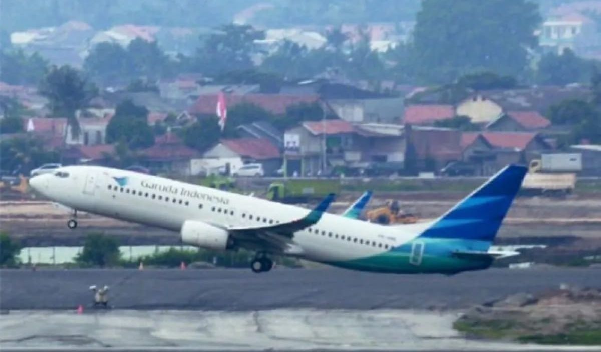 Ilustrasi - Pesawat maskapai Garuda Indonesia. (ANTARA FOTO/Muhammad Iqbal) <b>(Antara)</b>