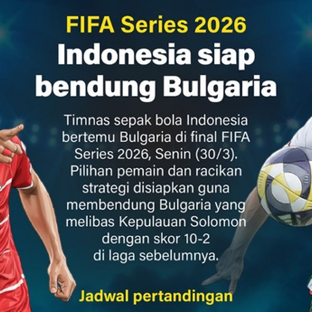 Infografik: Indonesia Tantang Bulgaria di Final FIFA Series 2026