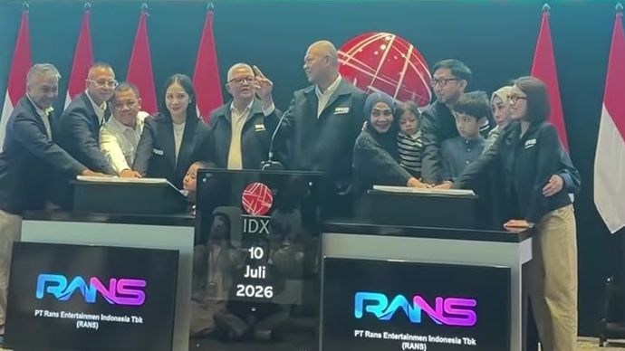 PT RANS Entertainment Indonesia Tbk (RANS) resmi melakukan penawaran perdana saham atau Initial Public Offering (IPO) di Bursa Efek Indonesia (BEI)