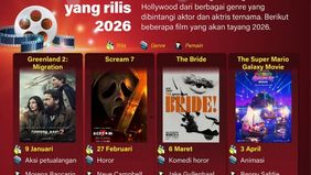 Penonton layar lebar di Indonesia akan disuguhi beragam film Hollywood dari berbagai genre sepanjang tahun 2026. Sejumlah judul besar dari film aksi, animasi, horor hingga drama komedi dijadwalkan tayang dengan melibatkan aktor dan aktris ternama dun